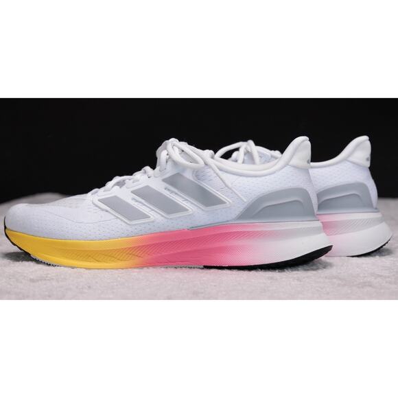 Adidas Ultrarun 5 White Pink Yellow Running Shoes Sneakers Mens Size 11 IE8791 main image 6